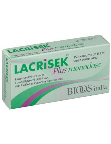 Soluzione Oftalmica Lacrisek Plus 15 Monodose 0,3 Ml